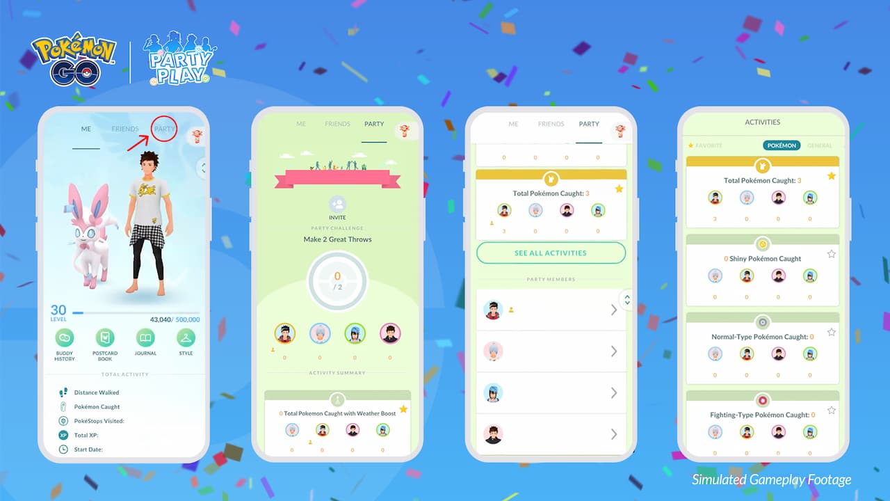 Party Play Activity Summary