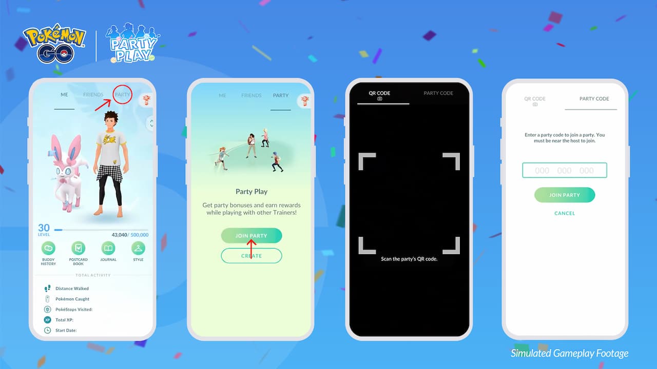 How to join a party in Pokemon GO