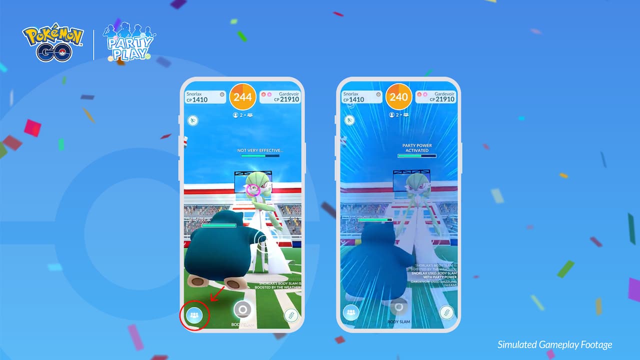 Party Power feature in Pokemon GO
